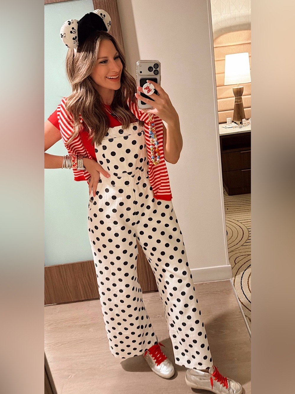 Polka dot overalls size small worn once like new condition